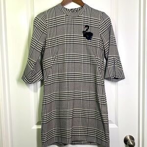 H&M - Herringbone Black Swan Dress Size 4